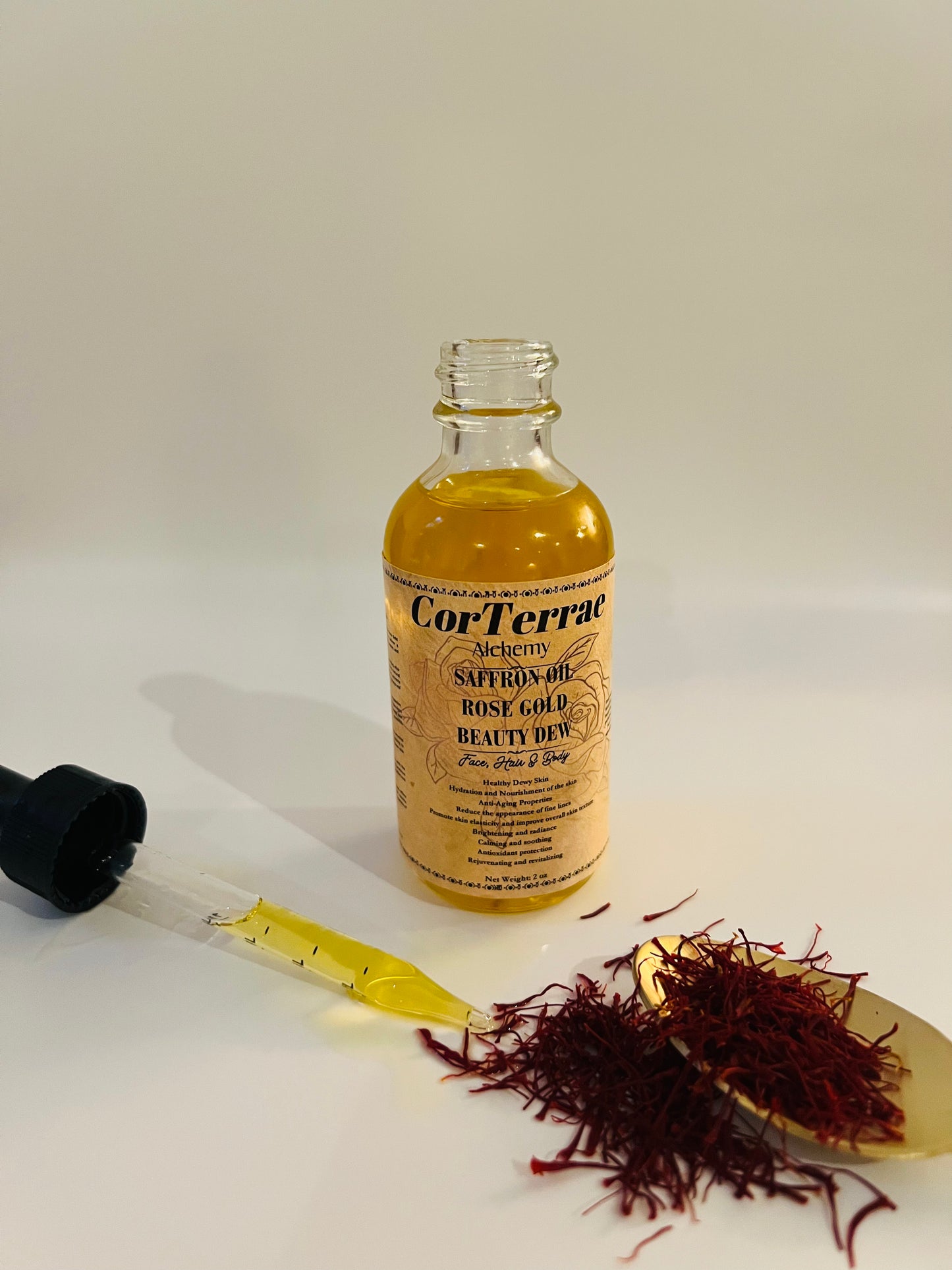 Saffron Oil Rose Gold Beauty Dew