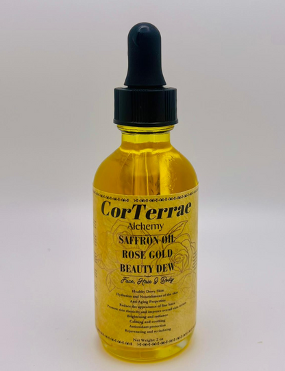 Saffron Oil Rose Gold Beauty Dew